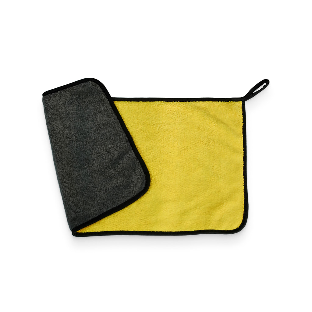 Absorbent Yellow Velvet Towel - Image 2